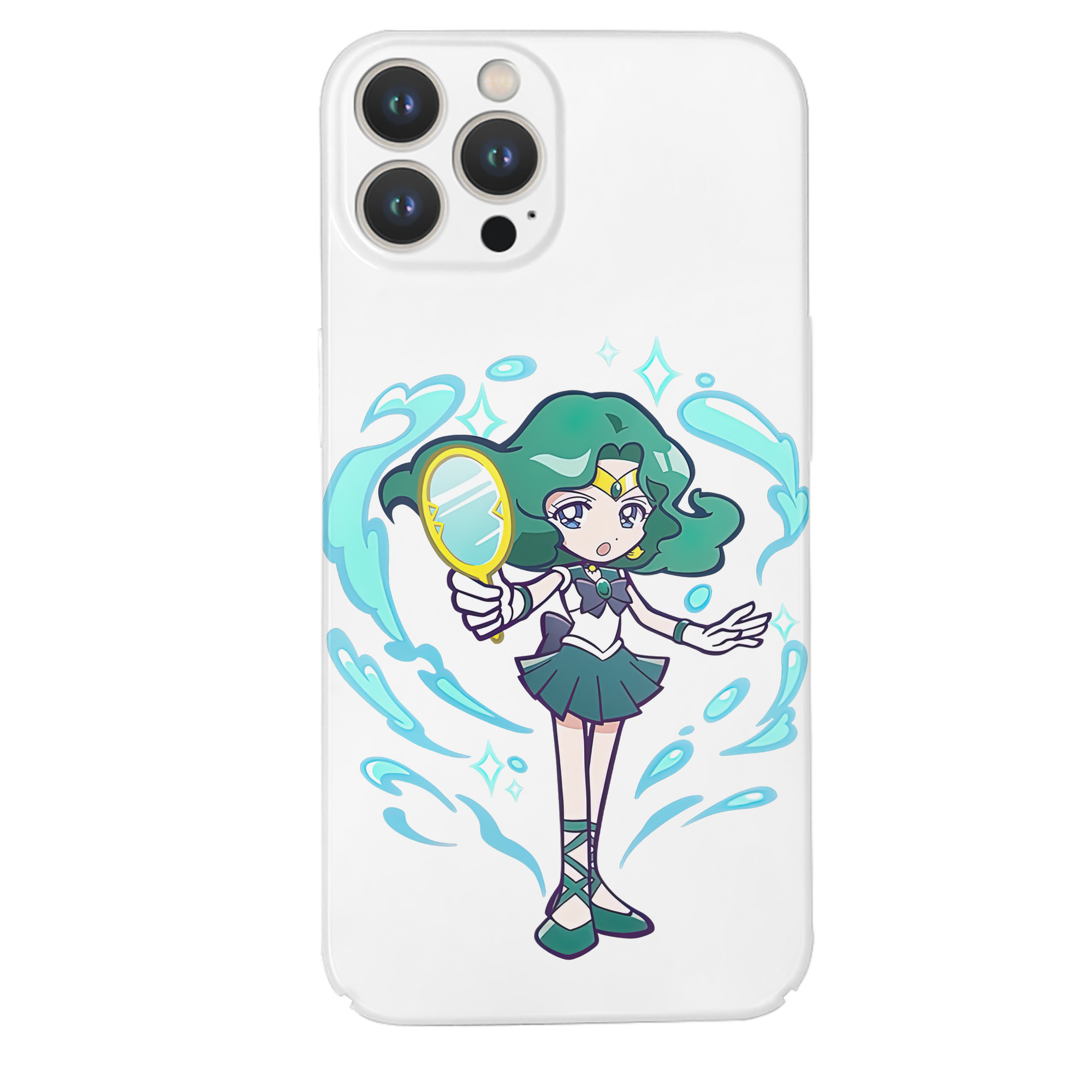 （画像用） 美少女戦士セーラームーン 海王 みちる（かいおう みちる） Sailor Moon Kaiou Michiru 【iPhone 14シリーズ対応】ハードケース